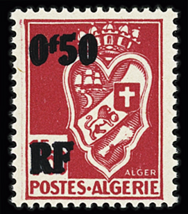 N°247b 0f50 sur 1f50 rouge carminé, variété double