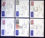 30 lettres dont plis de poste navale expédiées du Cameroun en FM par avion, lettres par avion de Shanghaï (1939), on note une lettre en FM avec CAD hexagonal "cuirassé Lorraine" (1939 et cachet noir avec ancre "cuira