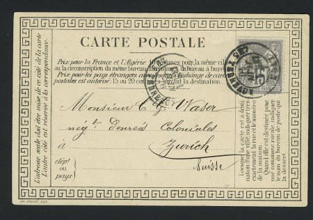 CP privée sur carton blanc "Pâtes alimentaires, semoules Rivoire & Carret, Lyon" (PRI R 16). TB. Cote 75€
