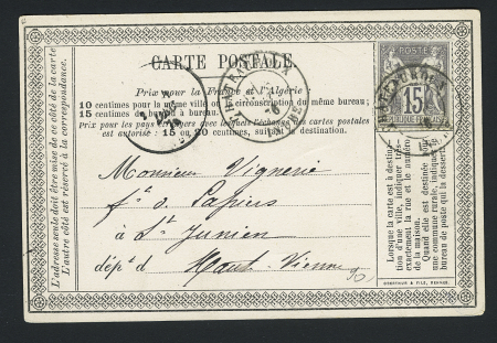 CP privée sur carton beige "A la flotte d'Angleterre - Paris" (PRI F 12 A). TB. Cote 80€