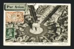 19.11.1929 Paris - Madrid direct - carte postale illustrée recommandée par CGA. 40 plis transportés (M245). Rare et TB