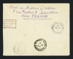 14.12.1929 Paris - Saïgon par Lasalle, Rebart et Faltot accidenté Tripolitaine, lettre recommandée ave griffe noire "Courrier accidenté" (M251). TB