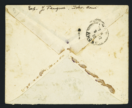 19.26.11.1930 Lettre ayant emprunté les vols Hanoï - Saïgon (26.11.30) et Saïgon - Paris par Goulette et Lallouette (M42 + M42a Indochine). TB