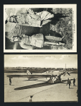 7 cartes postales d'époque la plupart avec portraits de grands aviateurs : Costes - Rignot - Challe - Weiser, etc. TB