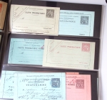 1885-1962, Ensemble de 80 entiers postaux, plupart