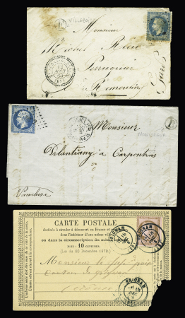 DROME : 1812-1905, Lot de 19 plis majorité classiques