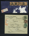 11 lettres 1872 - 1918 dont OBL fer à cheval, OBL allemandes sur TP français (1918). TB
