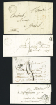 AIGURANDE : 12 LST et 6 lettres classiques affranchies, certaines avec boite rurale "B". TB