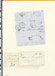 AMBRAULT : 8 plis dont 3 cursives "35 Ambrault" et 2 lettres AFF n°14 OBL PC 61 + T22 (1861) et n°22 OBL GC 81 + T22 (1863). TB lot