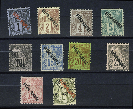 N°13 à 20, et 23, neuf * (le 16 nsg), et 24 obl.,