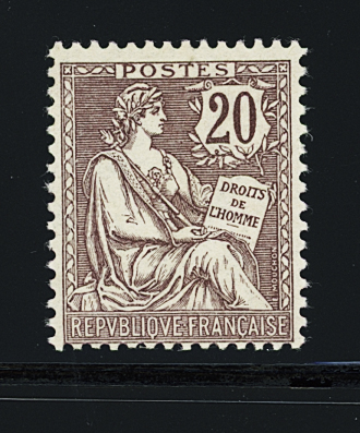 N°126 20c brun-lilas, neuf **, TTB