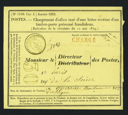 Dossier complet avec n°14 sur lettre taxée DT 30