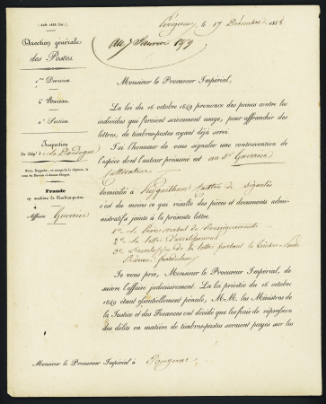 Dossier complet avec n°14 sur lettre taxée DT 30