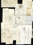 15 plis de Buzançais dont P 35 P Buzancois + port payé manuscrit (1819 - ind 14) et divers CAD 12 à 15. TB