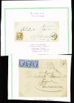 7 lettres de Buzançais (dont 6 affranchies avec timbres et 1 chargée). TB