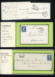 7 lettres de Buzançais (dont 6 affranchies avec timbres et 1 chargée). TB