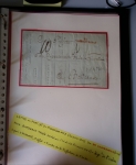 Bel album brun simili-cuir Leuchtturm avec boitier contenant 37 marques postales de Chateauroux + 6 décrets et documents dont plis de la Révolution Française. A étudier. TB
