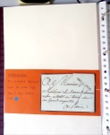 Bel album brun simili-cuir Leuchtturm avec boitier contenant 37 marques postales de Chateauroux + 6 décrets et documents dont plis de la Révolution Française. A étudier. TB