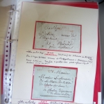 Bel album brun simili-cuir Leuchtturm avec boitier contenant 71 plis de ou pour Chateauroux avec MP et CAD dont lettre pour Chateauroux avec MP ronde "Bureau français Rome", 3 MP rouges "P 35 P Chateauroux", 2 franchise