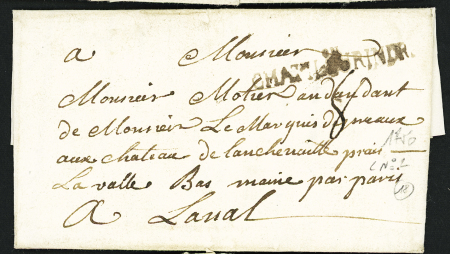 MP "Chatn sur Indre" (L n°2 - 46mm - 1er etat), ind 8. TB