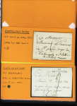 19 plis avec marques postales et lettre affranchies de Chatillon sur Indre dont 2 ports payés 41 x 17mm, boites rurales etc. Joli lot