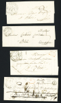 19 plis avec marques postales et lettre affranchies de Chatillon sur Indre dont 2 ports payés 41 x 17mm, boites rurales etc. Joli lot