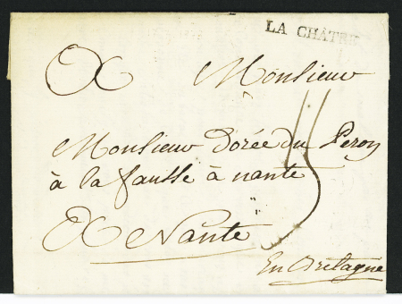 LA CHÂTRE : MP "La Châtre" (28 mm - 1773), ind 20. TB