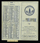 N°235-CP1 Carnet LE PHILOPODE, 4 timbres, **, TTB