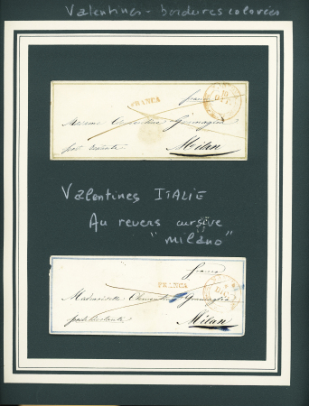 Lot de 63 lettres VALENTINES, principalement France,