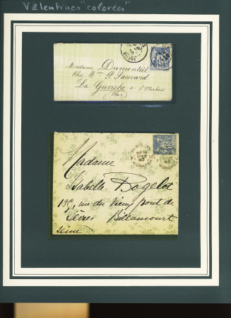 Lot de 63 lettres VALENTINES, principalement France,