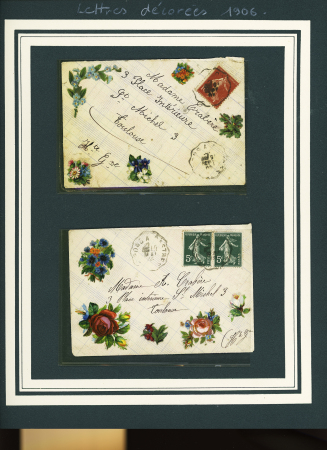 Lot de 63 lettres VALENTINES, principalement France,