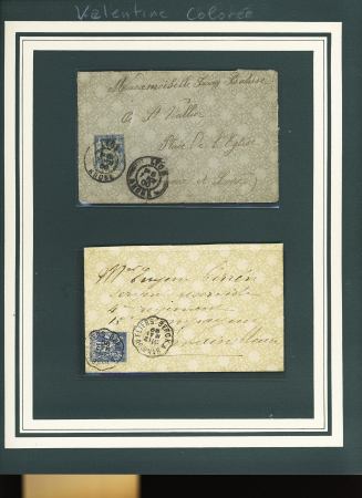 Lot de 63 lettres VALENTINES, principalement France,