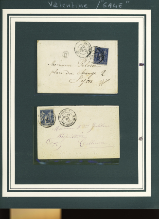 Lot de 63 lettres VALENTINES, principalement France,