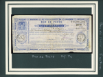 Collection de 12 BONS DE POSTE sur pages dont F1, K1,
