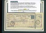Collection de 12 BONS DE POSTE sur pages dont F1, K1,