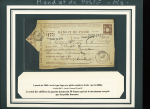 Collection de 12 BONS DE POSTE sur pages dont F1, K1,