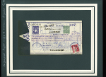 Collection de 12 BONS DE POSTE sur pages dont F1, K1,