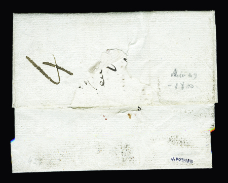 MP "PP Ancenis" (1791 - seule année connue) (L5 - ind 29- encrage toujours moyen). Rareté. Ind 29