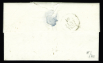 Lettre avec cursive "42 Croisic" + CAD T12 Guérande (1832). Ind 14. TB