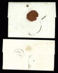 2 MP : "42 Machecoul" (rouge - 41 x 9mm - ind 15) + "P 42 P Machecoul" (45 x 12mm - ind 16). TB