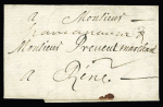 Lettre de La Rochelle pour Rennes (1968) avec marque manuscrite "Franc à Nantes". Rare et TB
