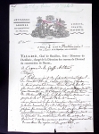 7 documents de Nantes dont factures illustrées période Sage et document à en-tête "artillerie - arsenal de construction de Nantes" rédigé par Vallier, chef de bataillon (an 3). TB