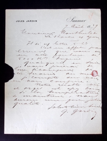 7 documents de Nantes dont factures illustrées période Sage et document à en-tête "artillerie - arsenal de construction de Nantes" rédigé par Vallier, chef de bataillon (an 3). TB