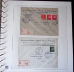 Album Safe brun contenant 16 plis de la Poche de Saint-Nazaire (1944 - 1945). Lot varié dont 1 lettre AFF guerre n°8. TB