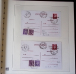 Album Safe brun contenant 16 plis de la Poche de Saint-Nazaire (1944 - 1945). Lot varié dont 1 lettre AFF guerre n°8. TB