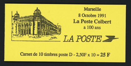 N°2712-CP1 Marianne de Briat carnet local Marseille