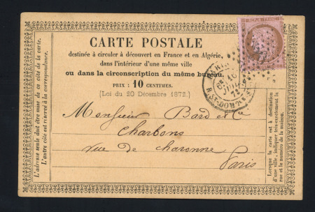 CP Annonces modèle N°10, 10c Cérès étoile 20,