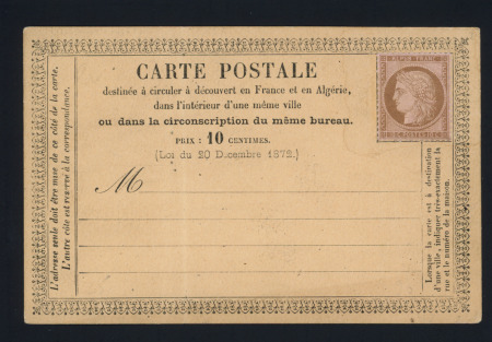 CP Annonces modèle N°9, 10c Cérès neuf, Hérault