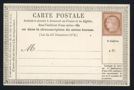 CP Annonces modèle N°1, 10c Cérès neuf, Collier