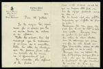 Après le succès du tour du monde aérien (10 oct 27 - 14 avril 28) Dieudonné Costes et Joseph Le Brix se brouillent définitivement : lettre manuscrite de 6 pages signée Le Brix où il énumère tous ses griefs contr